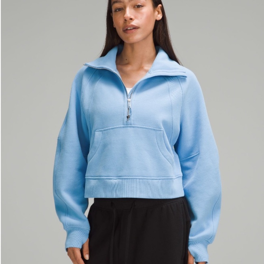 Blue Women's Half-Zip Pullover